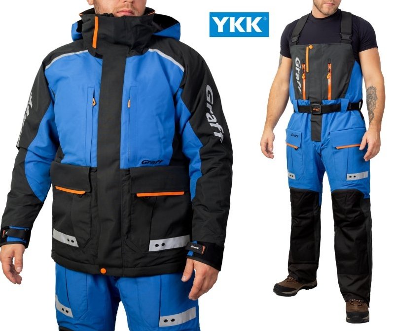 -28% Super Kaina 449eur Kostiumas Žieminis Neskęstantis Naujausia (3.0 Versija) EDITION GRAFF FLOAT GUARD NESKĘSTANTIS 2 DALIŲ KOSTIUMAS WARM GUARD Norvegijai ir ant Ledo juodai mėlynas - Image 2