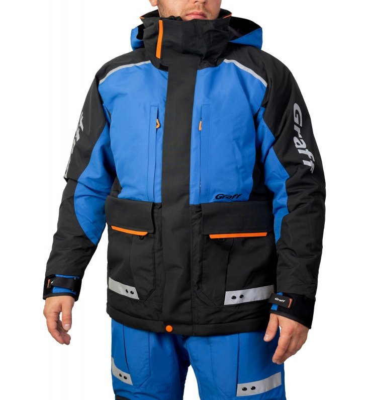 -28% Super Kaina 449eur Kostiumas Žieminis Neskęstantis Naujausia (3.0 Versija) EDITION GRAFF FLOAT GUARD NESKĘSTANTIS 2 DALIŲ KOSTIUMAS WARM GUARD Norvegijai ir ant Ledo juodai mėlynas - Image 3