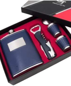 Super kaina 29eur Dovanų Komplektas  Nerūdijančio plieno gertuvė ir Universalus Peilis su 2 vienodos taurelės + Dovanų dėžutėje