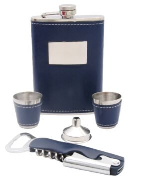 Alternative view of Super kaina 29eur Dovanų Komplektas  Nerūdijančio plieno gertuvė ir Universalus Peilis su 2 vienodos taurelės + Dovanų dėžutėje