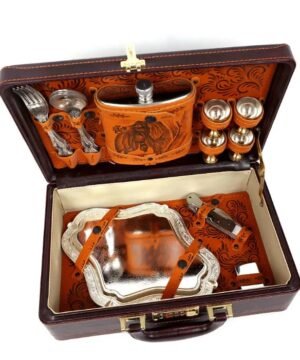 Super kaina 299eur Dovanų Komplektas Hercogo Medžiotojui Žvejui Rinkinys Picnic Gamtoje +Odinis Diplomatas dovana Šuns Atvaizdu