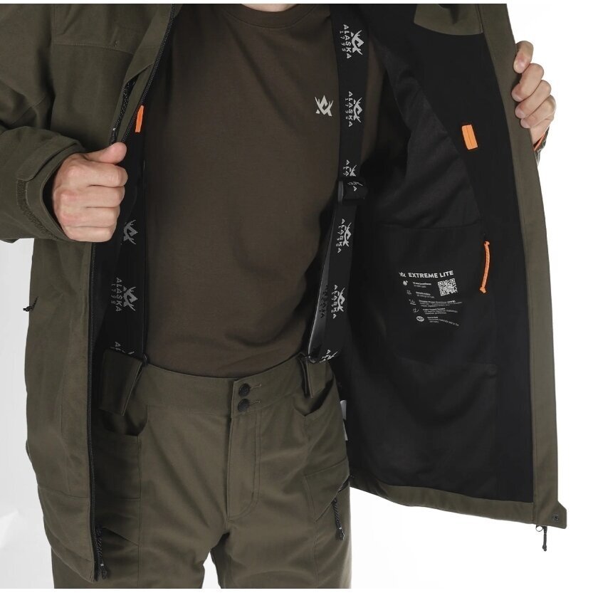 -20% Super Kaina 169eur Striukė ALASKA Extreme Lite nuo vėjo Windstopper Waterproof Membrana 20.000/20.000 Žvejui ir Medžiotojui Tylus Nešlama išorinis audinys - Image 2