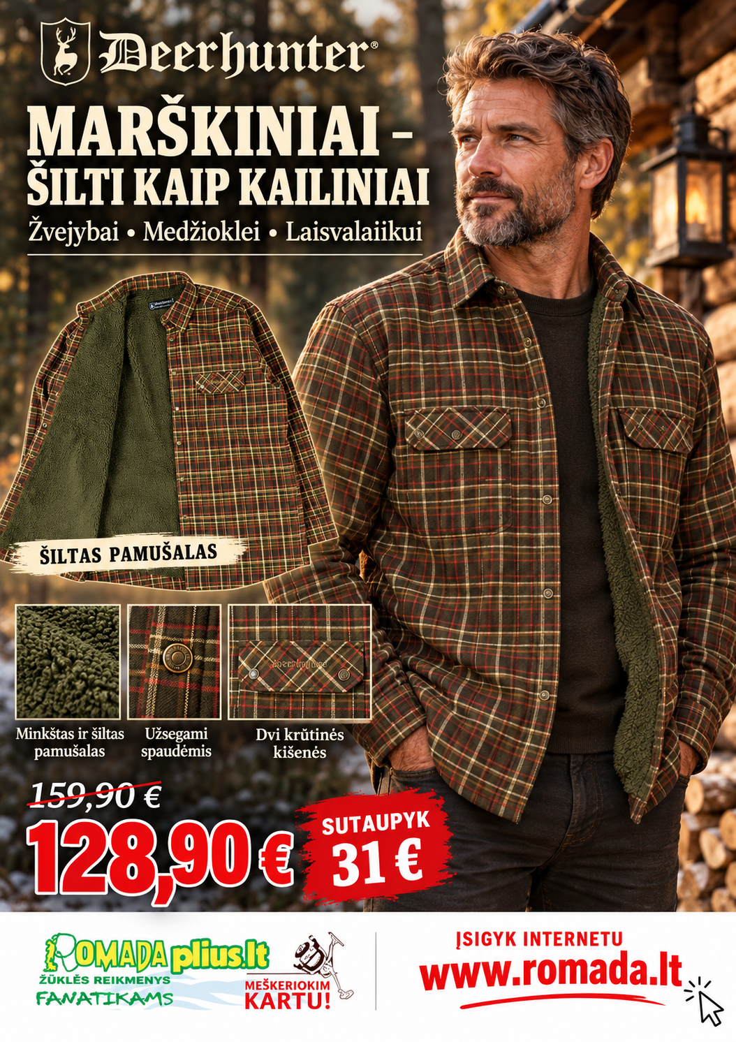 Striukė Marškiniai DeerHunter