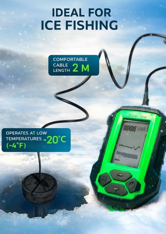 -20% SUPER KAINA 159eur Naujas Praktik 5 Multi-Language Echolotas Sonar Fish Finder Eholots Fish Finder PRAKTIK 5 Multi-Language - Image 2