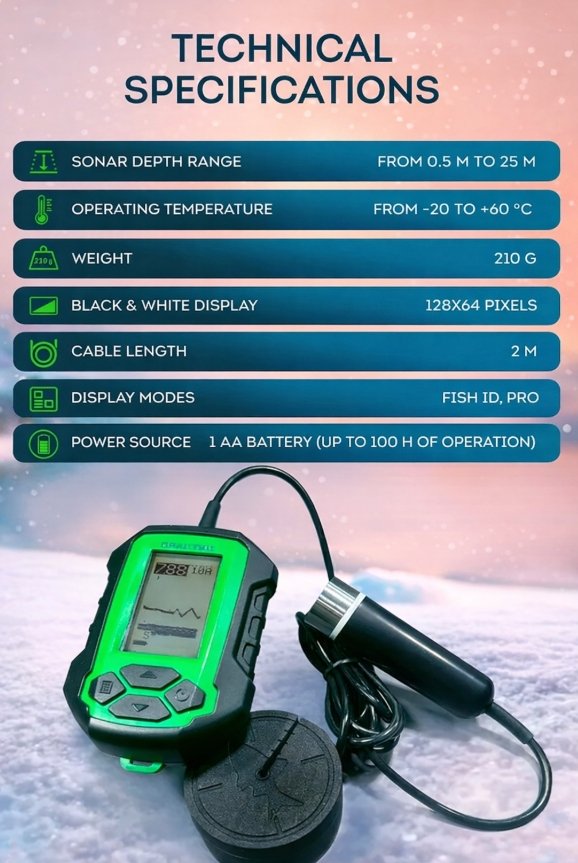 -20% SUPER KAINA 159eur Naujas Praktik 5 Multi-Language Echolotas Sonar Fish Finder Eholots Fish Finder PRAKTIK 5 Multi-Language - Image 8