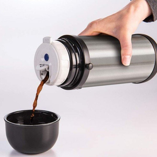 Super Kaina Geriausias Termosas ZOJIRUSHI 1 L Silver JAPAN - Image 4