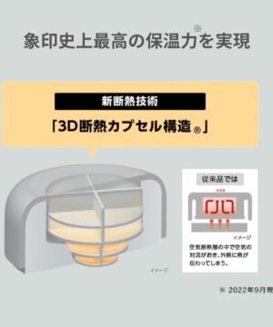 Alternative view of Termosas maistui ZOJIRUSHI 0.75L Pink Japan