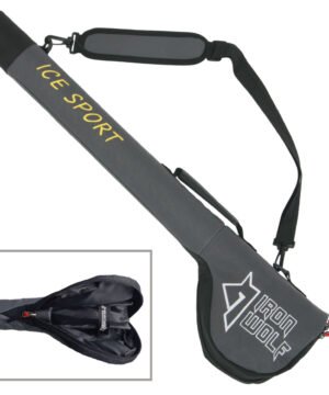 Dėklas Meškerėms su ritėmis Plastikinis ICE Kietas 90cm kuris apsaugos jūsų meškerėles nuo galimos žalos Sidabrinis