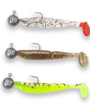 Riperių su Jigu komplektas Ešerys 5cm 3.5g 3vnt N1