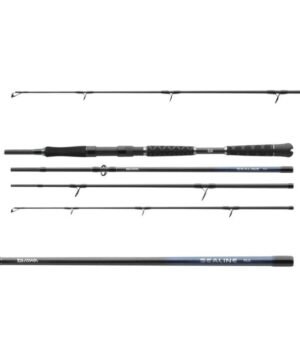 Super kaina 159eur Spiningas kelioninis jūrinis Sealine pilk travel 2.40m 150-300g Daiwa