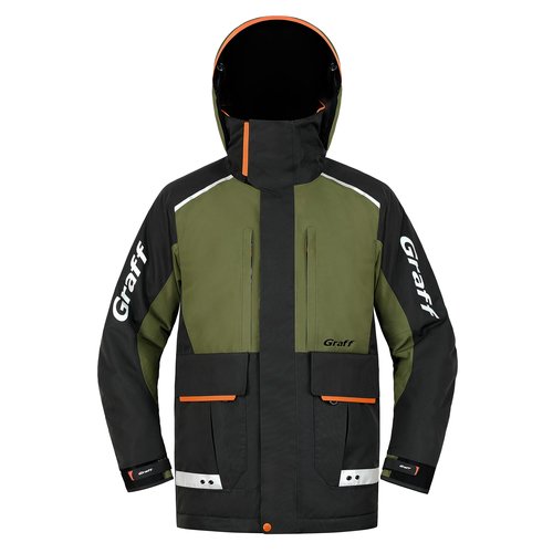 Kostiumas Neskęstantis 4XL BIG SIZE GRAFF 4.0 FLOAT GUARD NESKĘSTANTIS 2 DALIŲ KOSTIUMAS WARM GUARD Norvegijai ir ant Ledo Green Black - Image 7