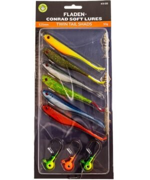 Riperių setas Conrad Softlures 125mm Twin Tail