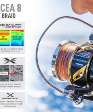Alternative view of Valas pintas jūrinis Ocea 8 Braid 400m 62KG 137lb 0.42mm Made in Japan