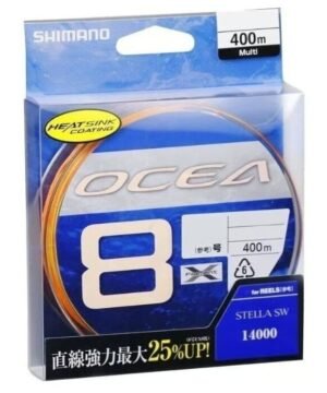 Valas pintas jūrinis Ocea 8 Braid 400m 62KG 137lb 0.42mm Made in Japan
