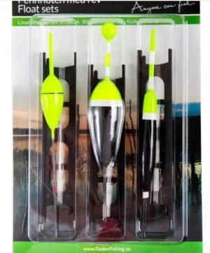 Plūdžių setas su kabliukais limegreen 3vnt