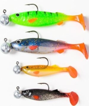 Riperiai su Galvakabliais Scandi shad 58-90mm 4vnt Komplektas