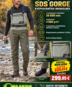 -43% Super Kaina 299eur Bridkelnės kvėpuojančios Waders Wychwood Aukštos Klasės