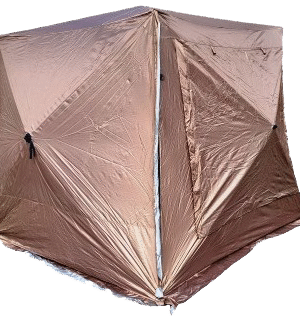 Alternative view of Super kaina 255eur PALAPINĖ XXXL Žiema Vasara KUBAS Automatinė Su Veranda Dydis 240x240cm aukštis 220cm su apsauga nuo uodų ir erkių Komplekte įsegamas DUGNAS!!!