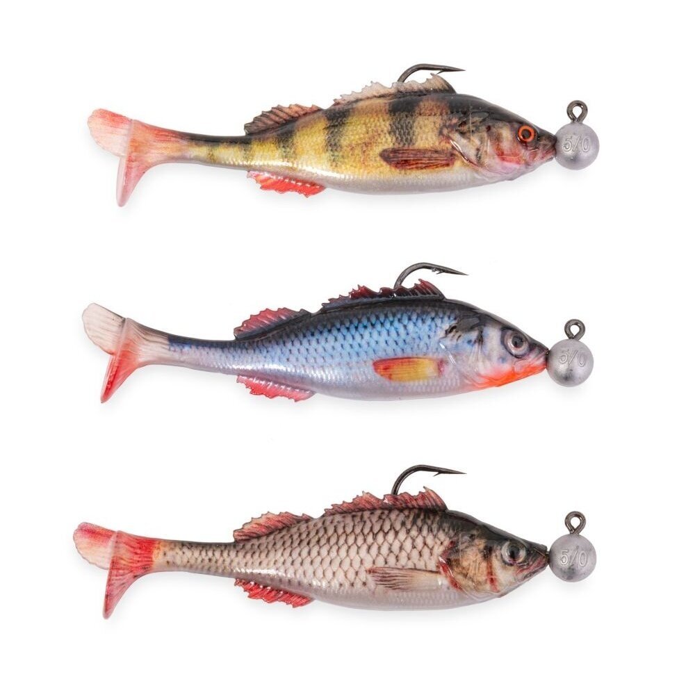 Riperių su Galvakabliais Komplektas Real Shad Kit UV