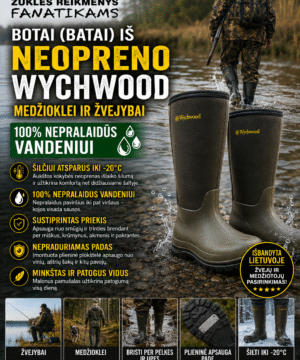 Alternative view of Botai iš neopreno WYCHWOOD iš Anglijos – 100 % vandeniui nepralaidūs iki -20 °C nepraduriamas padas žvejybai ir medžioklei