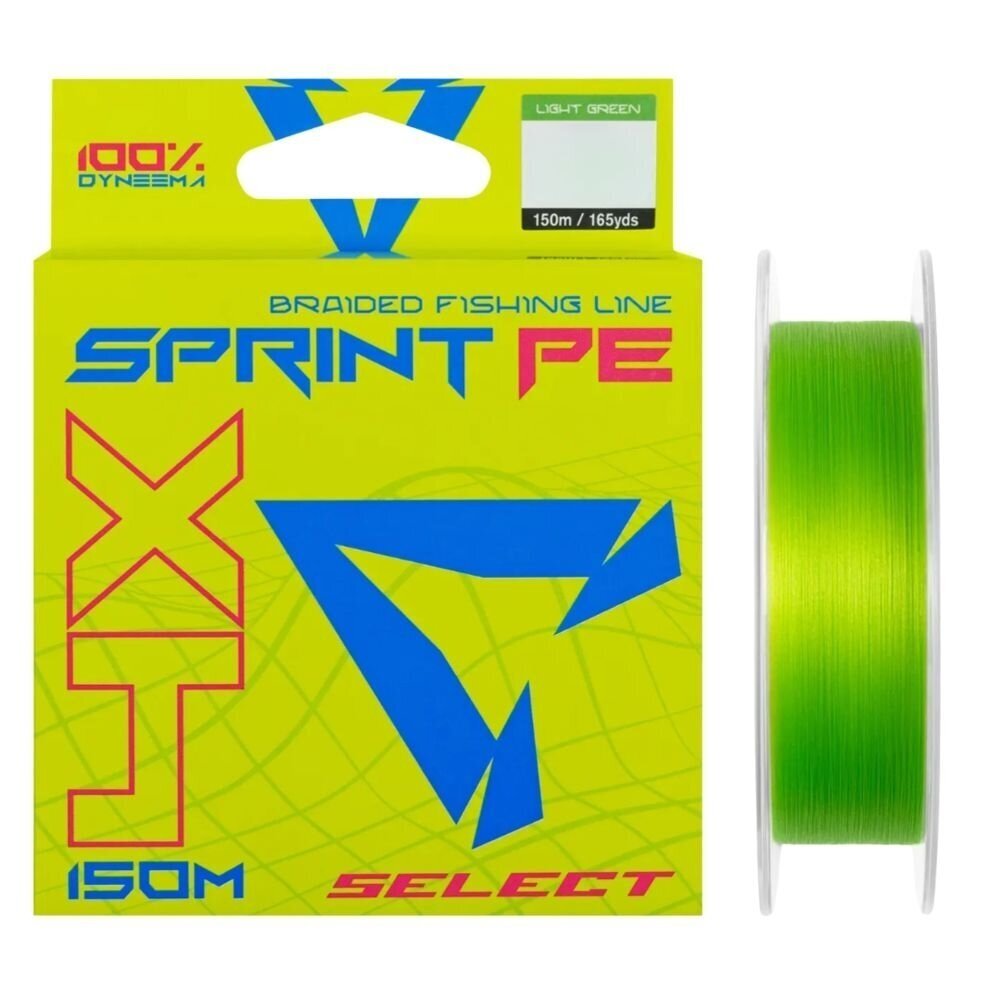 Super Kaina 10eur Valas Pintas Sprint PE 4X 150m 0.04mm Light Green Avižadrebis