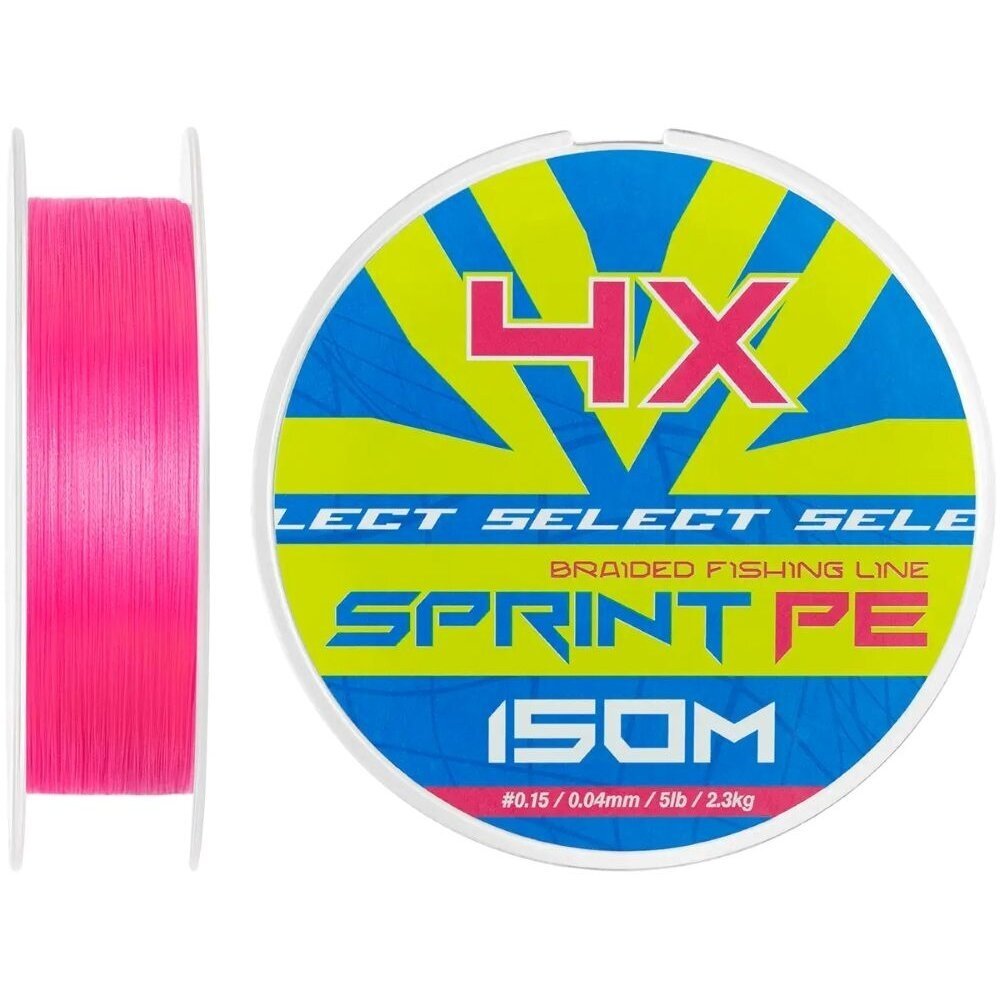 Super Kaina 10eur Valas Pintas Sprint PE 4X 150m 0.04mm Pink Avižadrebis