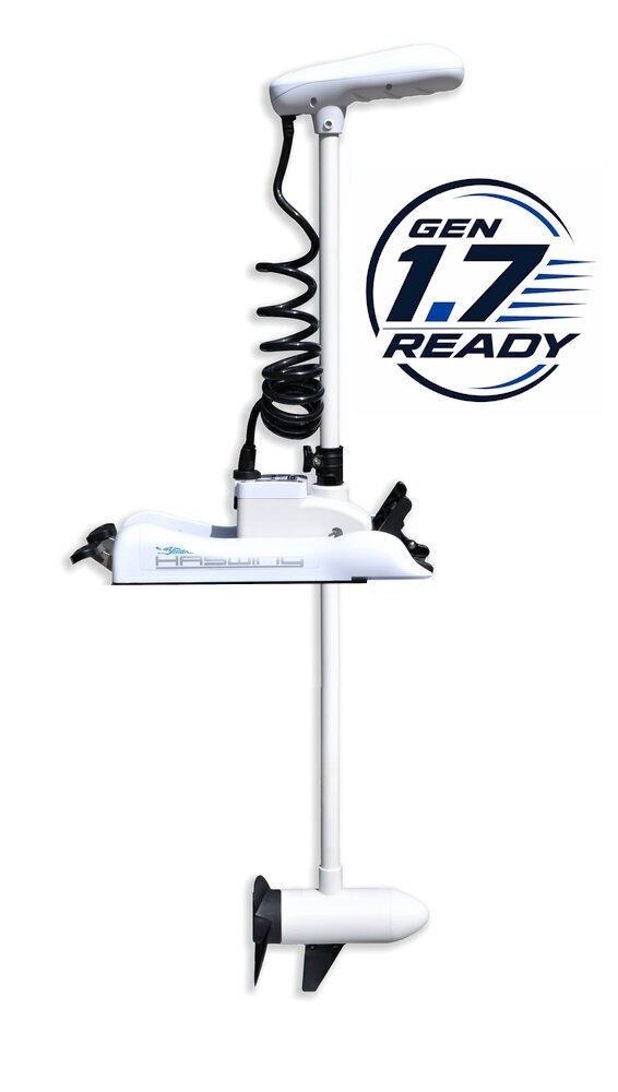 Super Kaina 1145eur Naujausia Versija 2026 GPS Inkaras Elektrinis VALTIES VARIKLIS Cayman B 55lbs with GPS 12V 1370mm (Baltas) 1.7 with NEW GEAR BOX - Image 2