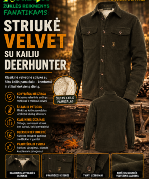 Super Kaina 119eur Striukė Velvet su kailiu Deerhunter Dydis nuo M iki XXXXL Medžioklei ir Žvejybai