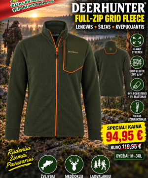 Bliuzonas megztinis Deerhunter Full-Zip Grid Fleece