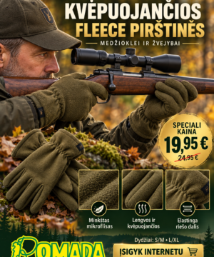 Pirštinės Kvėpuojančios Fleece Deerhunter Medžiotojui ir Žvejui