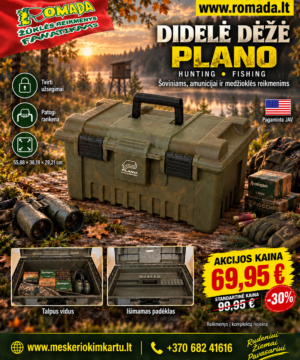 -30% Super Kaina 69eur Didelė dėžė Plano Hunting Fishing Medžioklinė made in USA