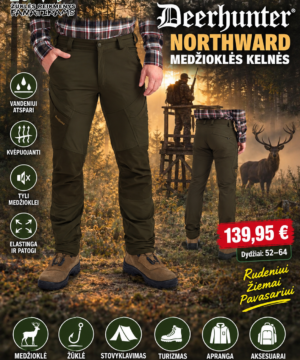 Kelnės Northward Bark Green Deerhunter
