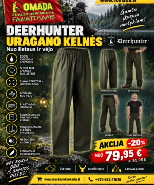 Kelnės Uragano Nuo Lietaus ir Vėjo Deerhuter Medžiotojui ir Žvejui