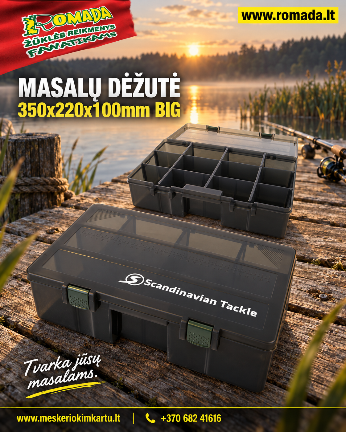 Masalų dėžutė 350x220x100mm BIG Aukšta ir Patogi Finland