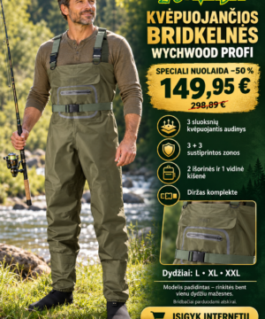 -50% Super Kaina 149eur Bridkelnės kvėpuojančios Breathable Profi Waders Wychwood iš Anglijos
