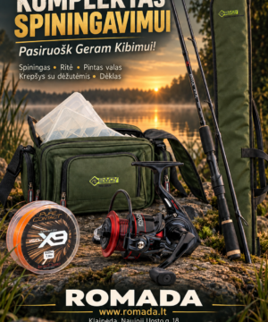 Komplektas Spiningavimui IRON CLAW Spiningas 210cm 6-28g + Ritė su valu + Dėklas + Rankinė su dėžutėmis