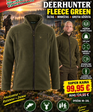 Striukė Džemperis megztinis Fleece Green Deerhunter
