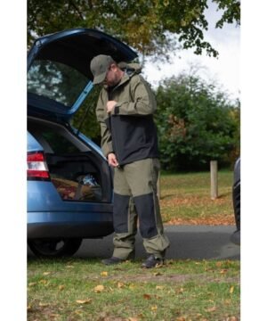 Kelnės Waterproof Jacket Olive/Black Nuo Lietaus Wychwood