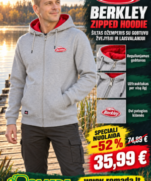 -52% Super Kaina 35eur Šiltas Džemperis megztinis Berkley Zipped Hoodie