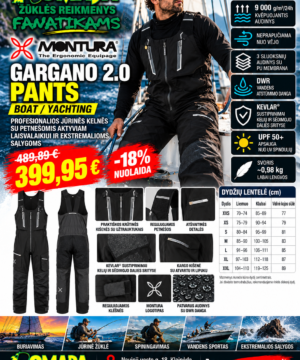 Kelnės su petnešomis GARGANO 2.0 PANTS Montura Boat Yachting