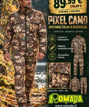 -50% Super Kaina 89eur Kostiumas žvejui medžiotojui Camo