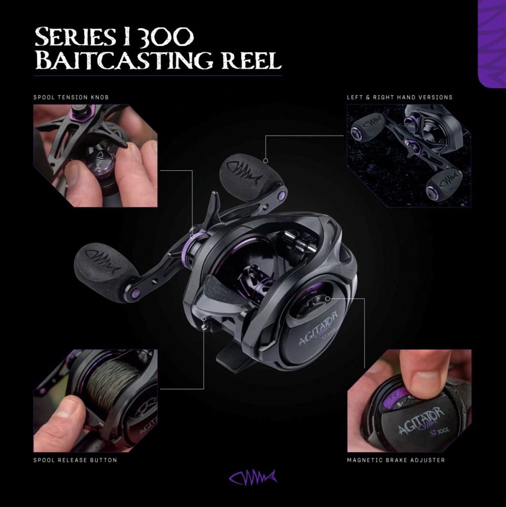 Ritė Agitator S1 300L LH Baitcasting Wychwood - Image 4